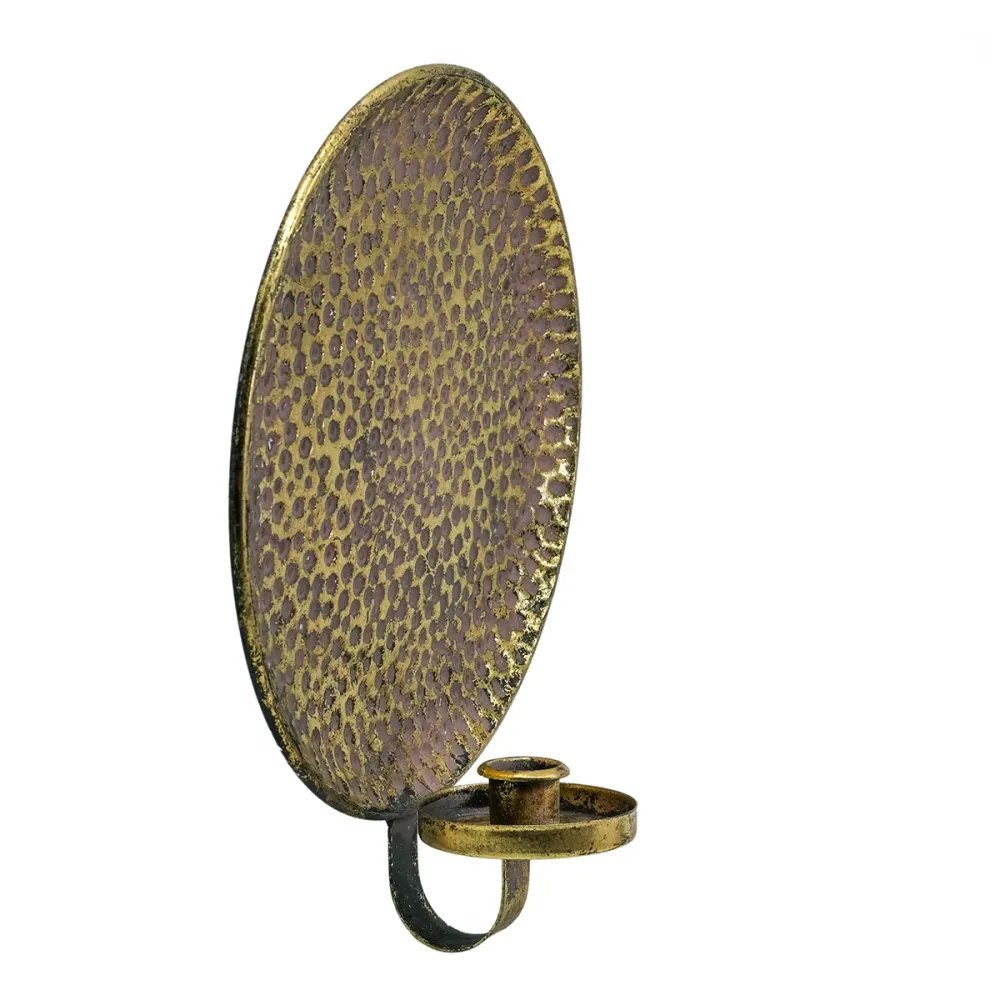 Väggljusstake hamrad metallisk