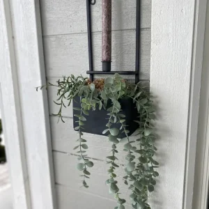 Väggljusstake med planteringslåda