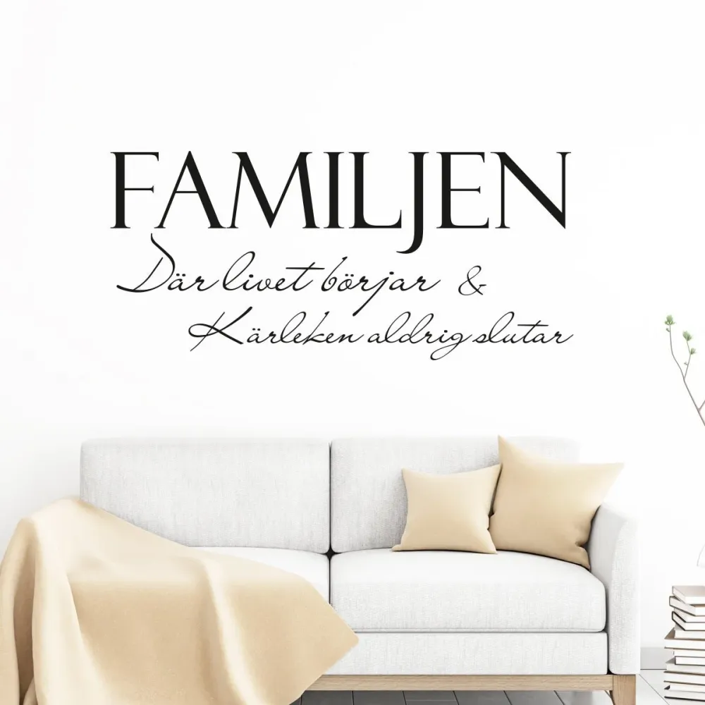 Väggord Familjen Storage Case