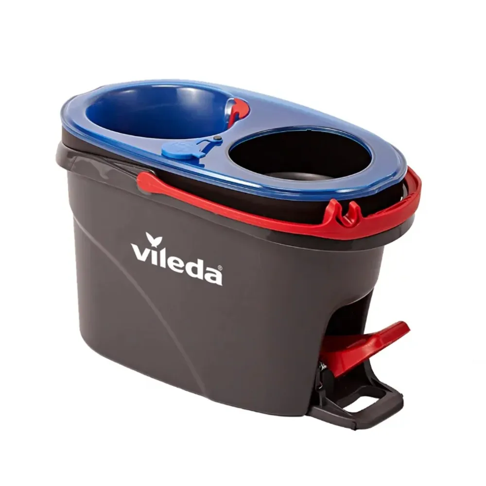 Vileda roterande mopp, två kammare, centrifugeringssystem, vikbart skaft, effortless rengöring av hörn, turbo H2prO