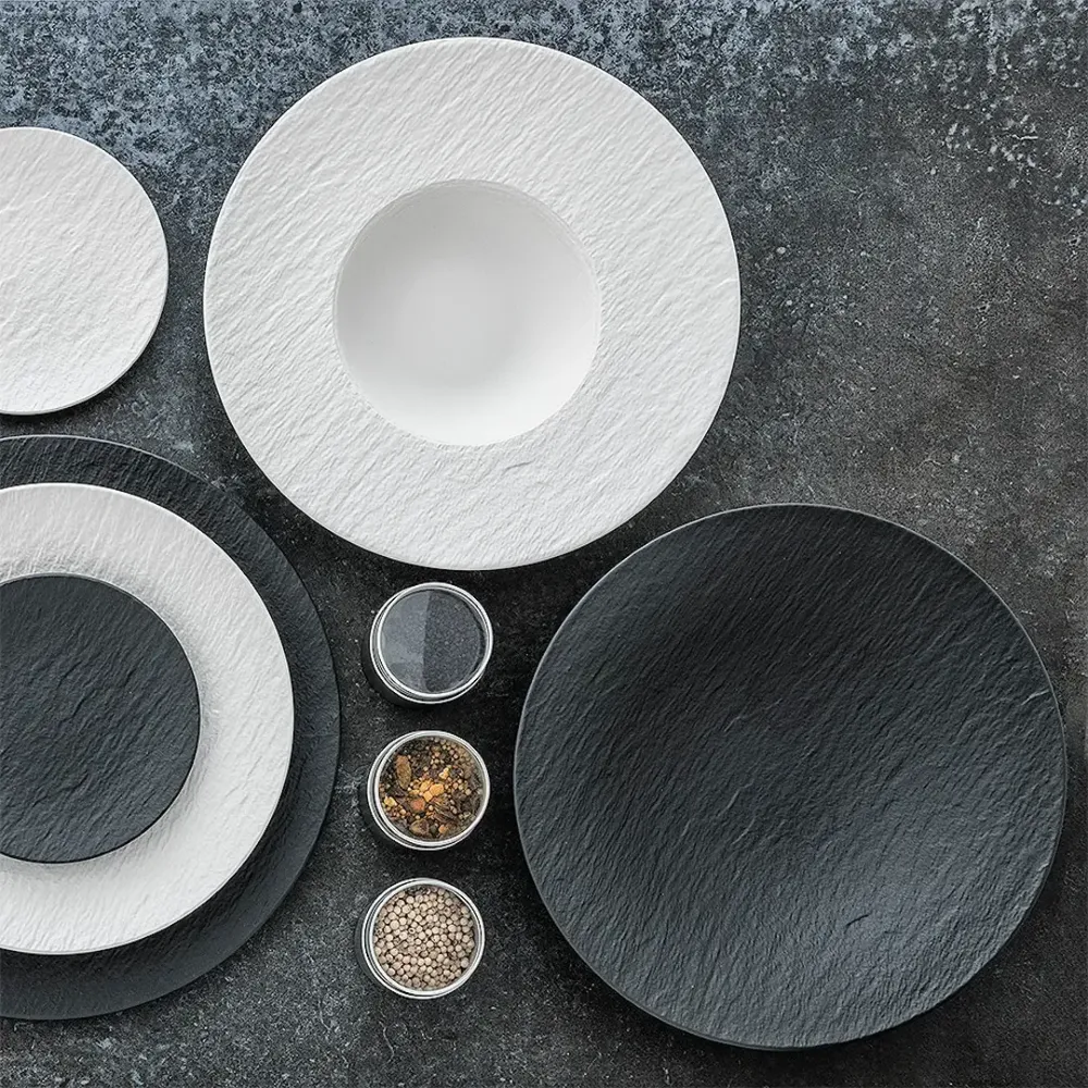 Villeroy & Boch Manufacture Rock Pastatallrik 28 cm Snö
