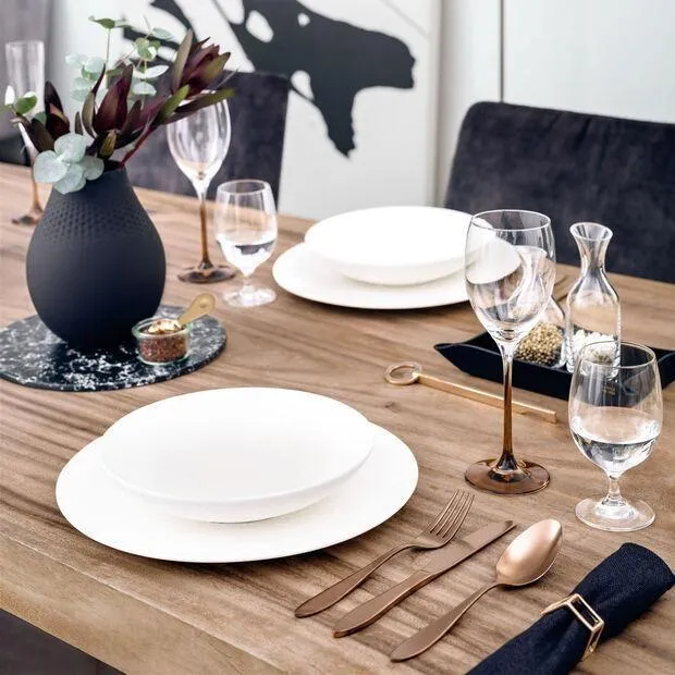 Villeroy & Boch Manufacture Rock Tallrik Djup 23,5 cm Pärla