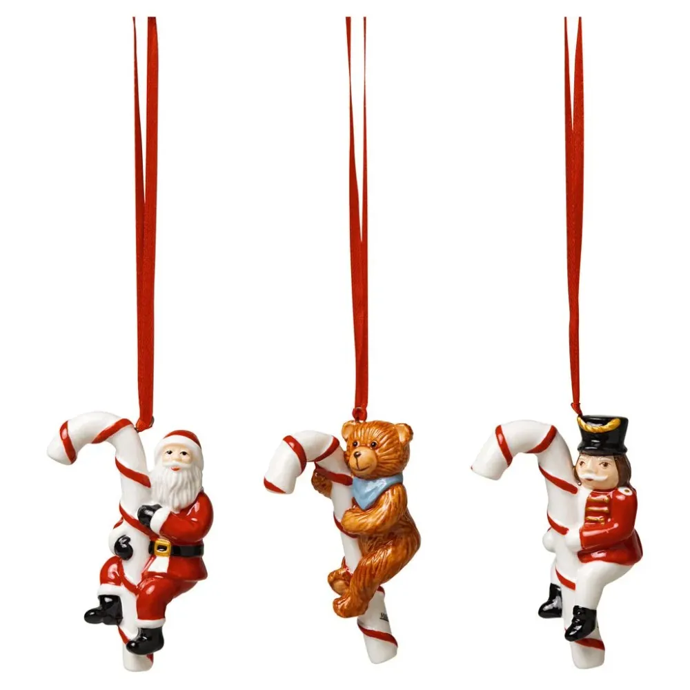 Villeroy & Boch Nostalgic Ornaments Prydnader polkagris, ordna 3 st