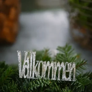 Välkommen-stick i trä
