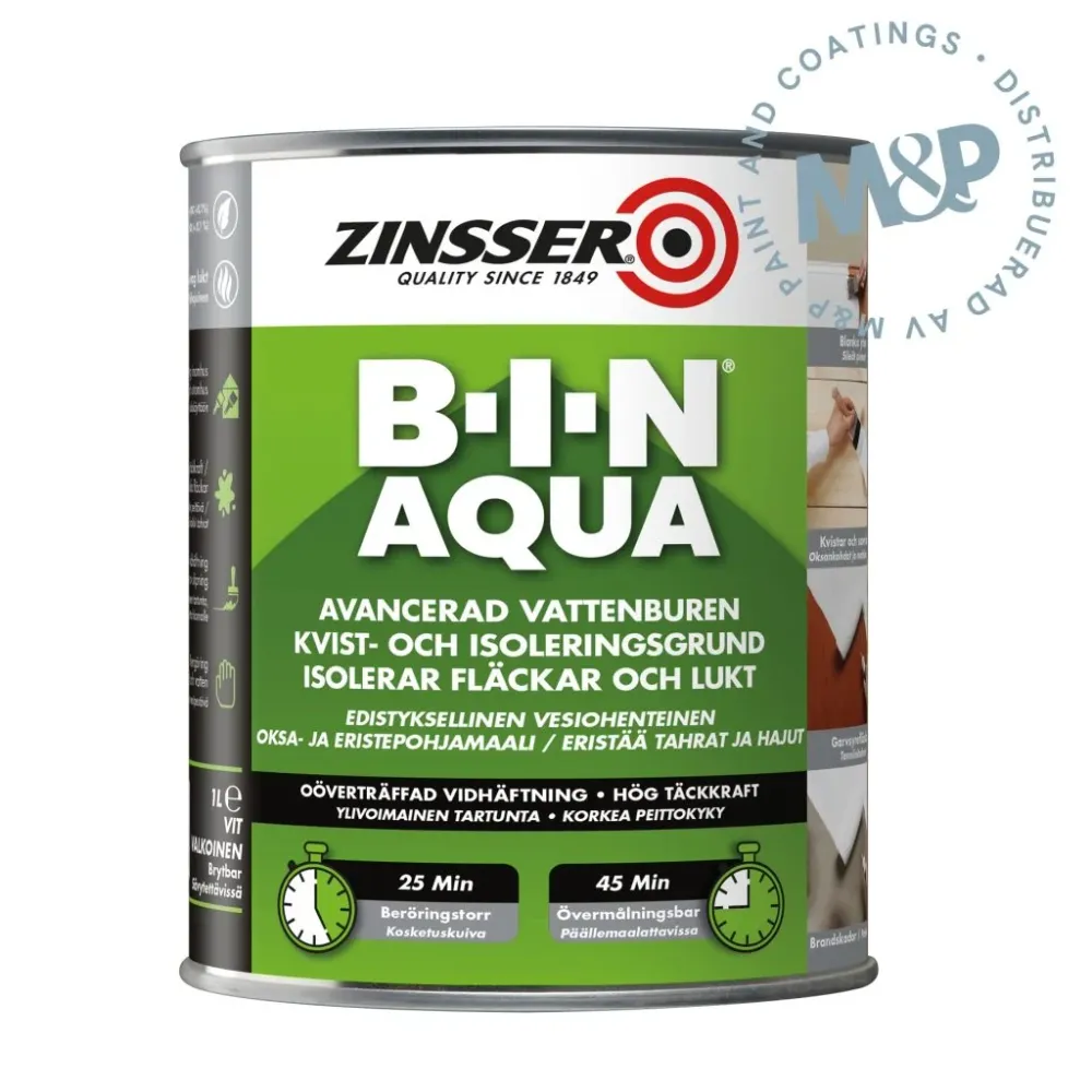 Zinsser BIN Aqua | Lifetime Warranty