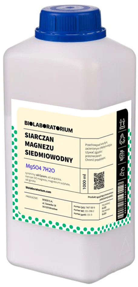 Epsom salt amerikansk magnesiumsulfat heptahydrat 1000g BIOLABORATORIUM