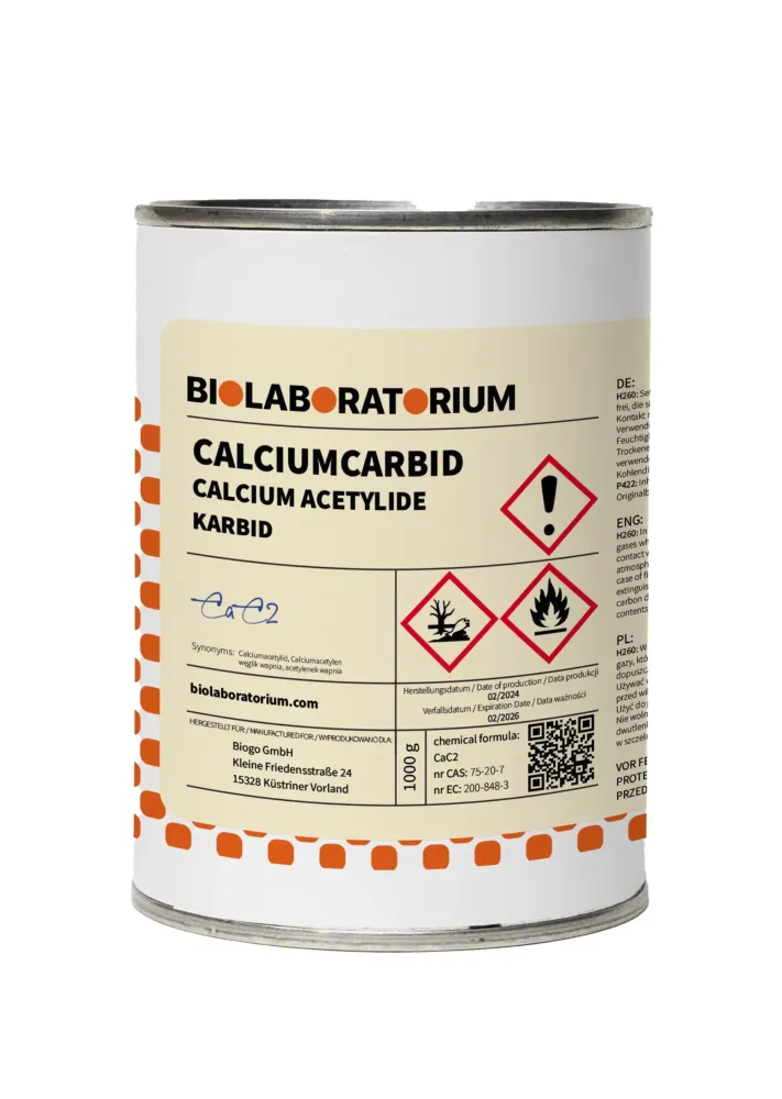 Kalciumkarbid 1kg BIOLABORATORIUM