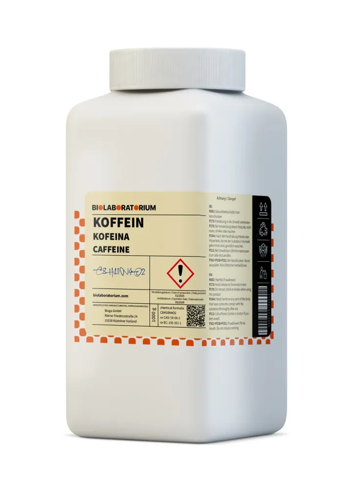 Koffein anhydrat 1 Kg BIOLABORATORIUM