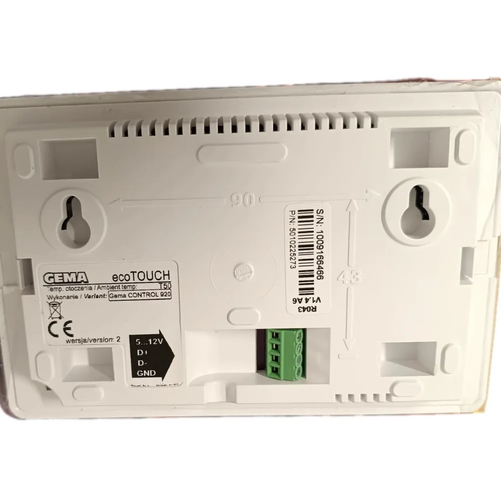 PLUM ecoTouch rumstermostat rumsgivare förlängning GC920 för GEMA Control 920