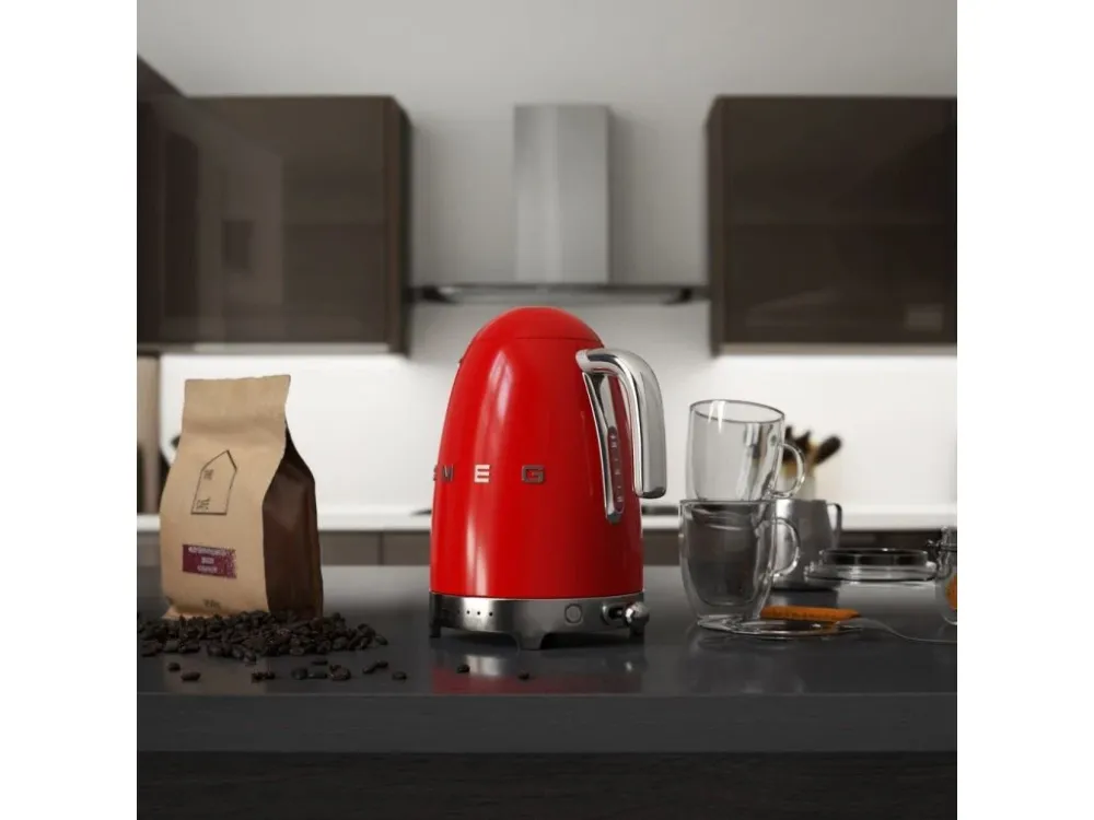 Smeg Vattenkokare med temperaturkontroll KLF04RDEU 1,7 l, röd