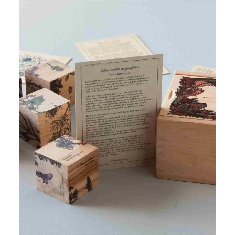 Hardwood Blocks Bee Life - Honey Plants