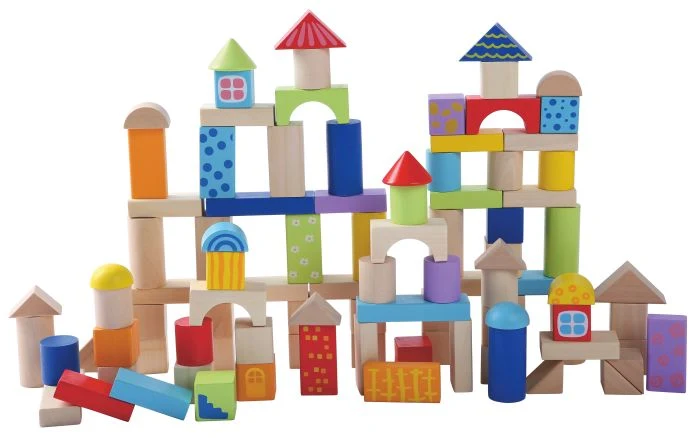 Massivt trä Building Blocks