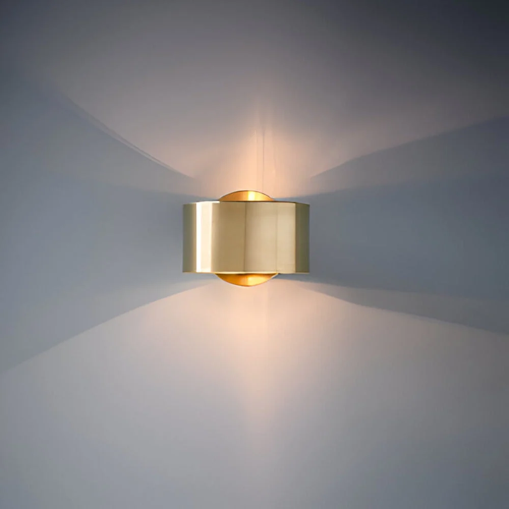 Nutida Guld Trommellampa - Minimalistisk Design med 1 Glödlampa