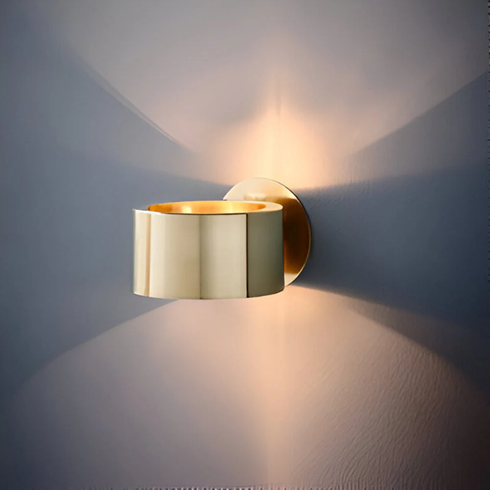 Nutida Guld Trommellampa - Minimalistisk Design med 1 Glödlampa