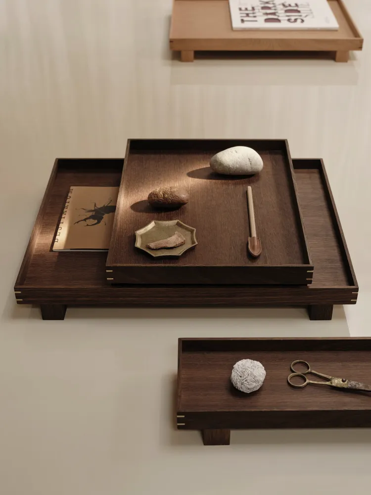Bon Wooden Tray - Large - Smoked Ekträ