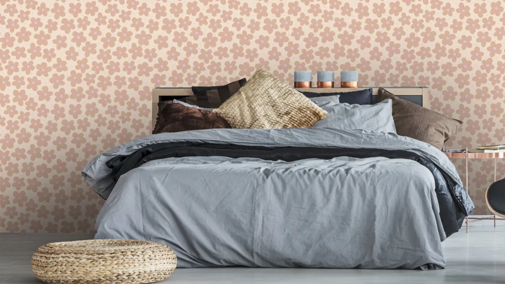 Reveal Tapet Daisy Dot - Wood