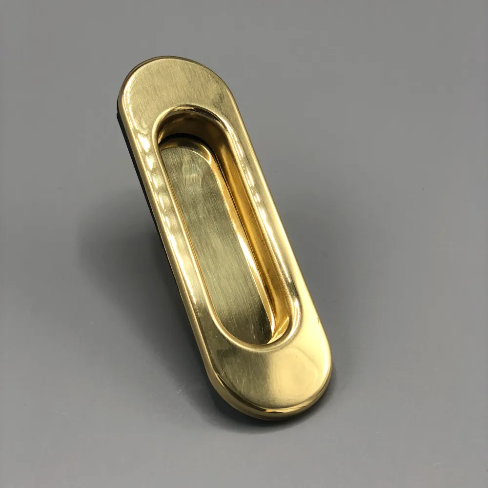 Infällshandtag 0101 polerad golden metal