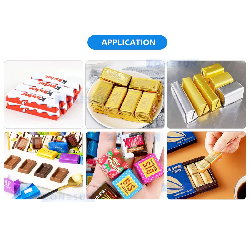 ZONESUN ZS-CWM1 Chocolate Wrapper | High-Speed Horizontal Flow Packaging