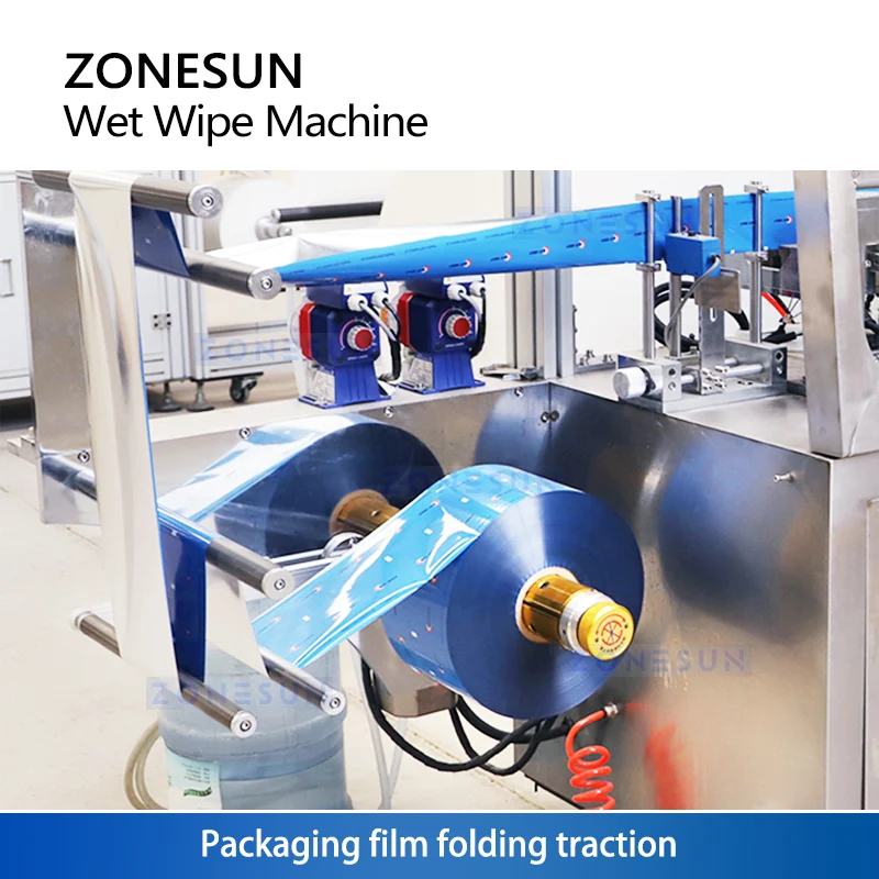 ZONESUN ZS-WZJP4 Wet Wipe Packaging Machine Automatic Packer