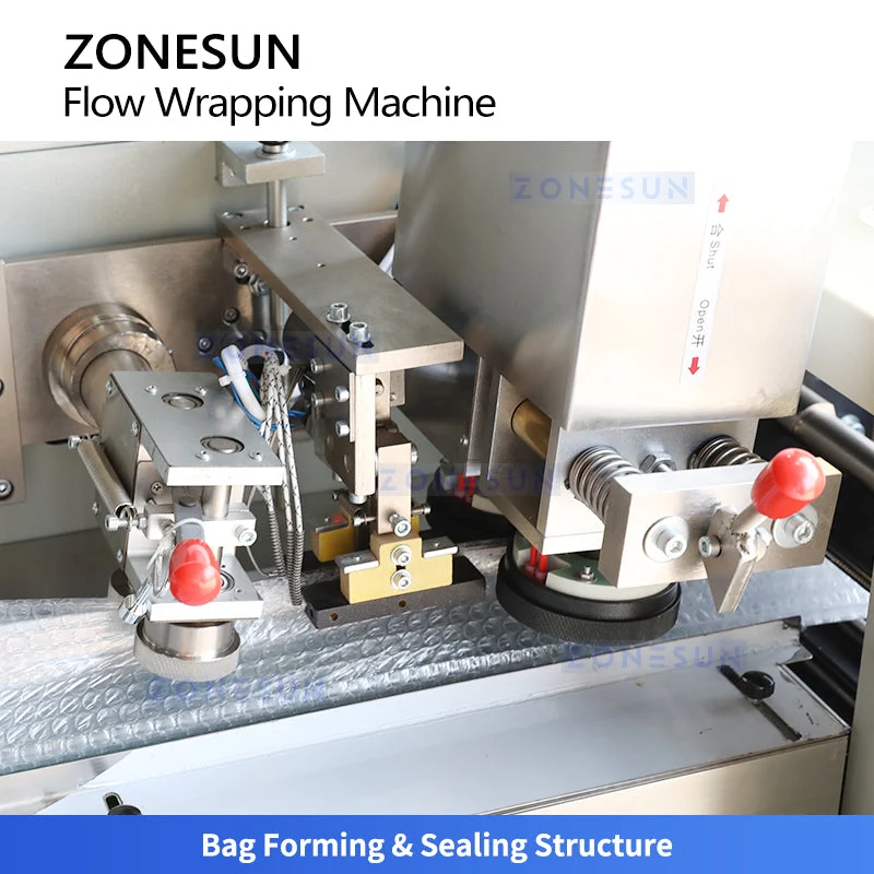 ZONESUN ZS-ZB350S Servo Horizontal Flow Anti Tamper Wrapper Bubble Film
