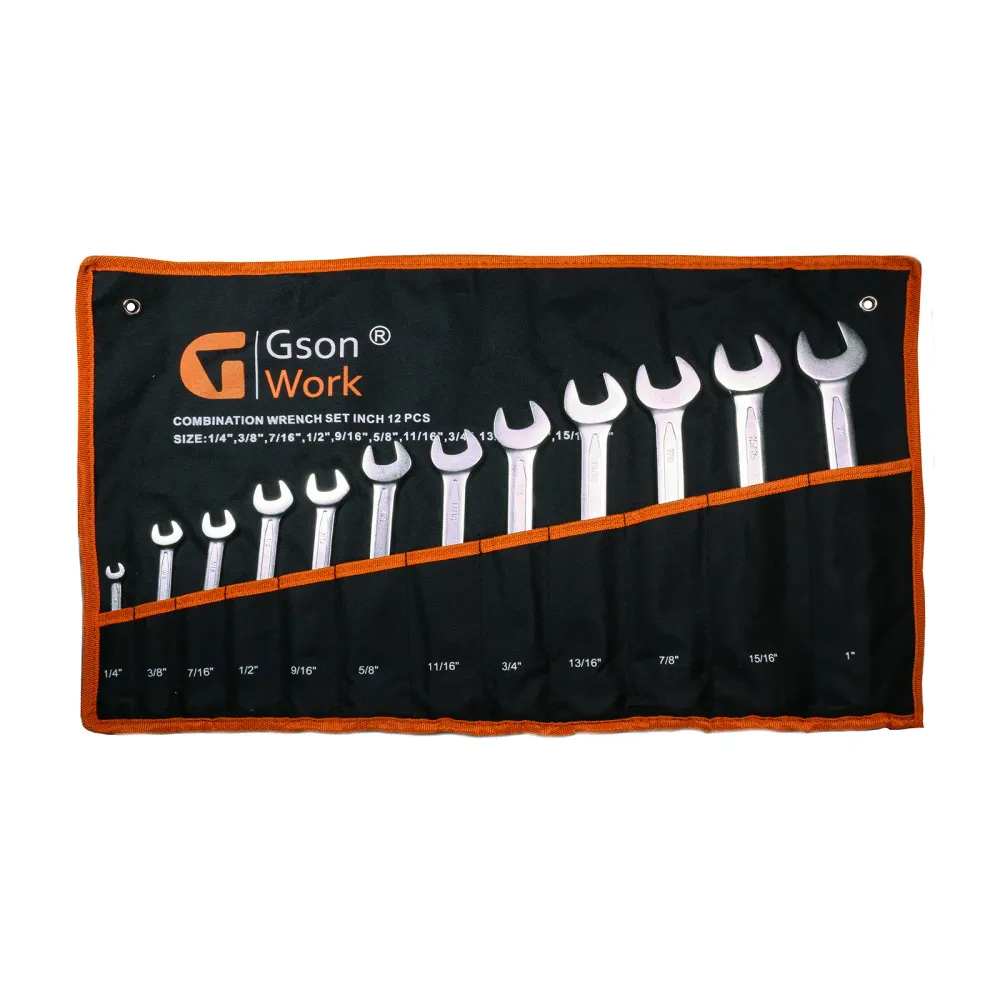 Combination Wrench Adjust Inch 12 delar